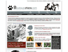 Tablet Screenshot of boutique-chiens.com